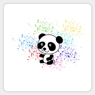 Smiley Panda Bear Sticker